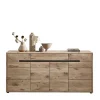 185cm breites Sideboard in Wildeiche Holzdekor - Zelio^Wohnen Outlet