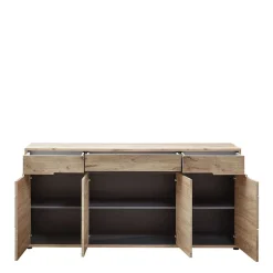 185cm breites Sideboard in Wildeiche Holzdekor - Zelio^Wohnen Outlet
