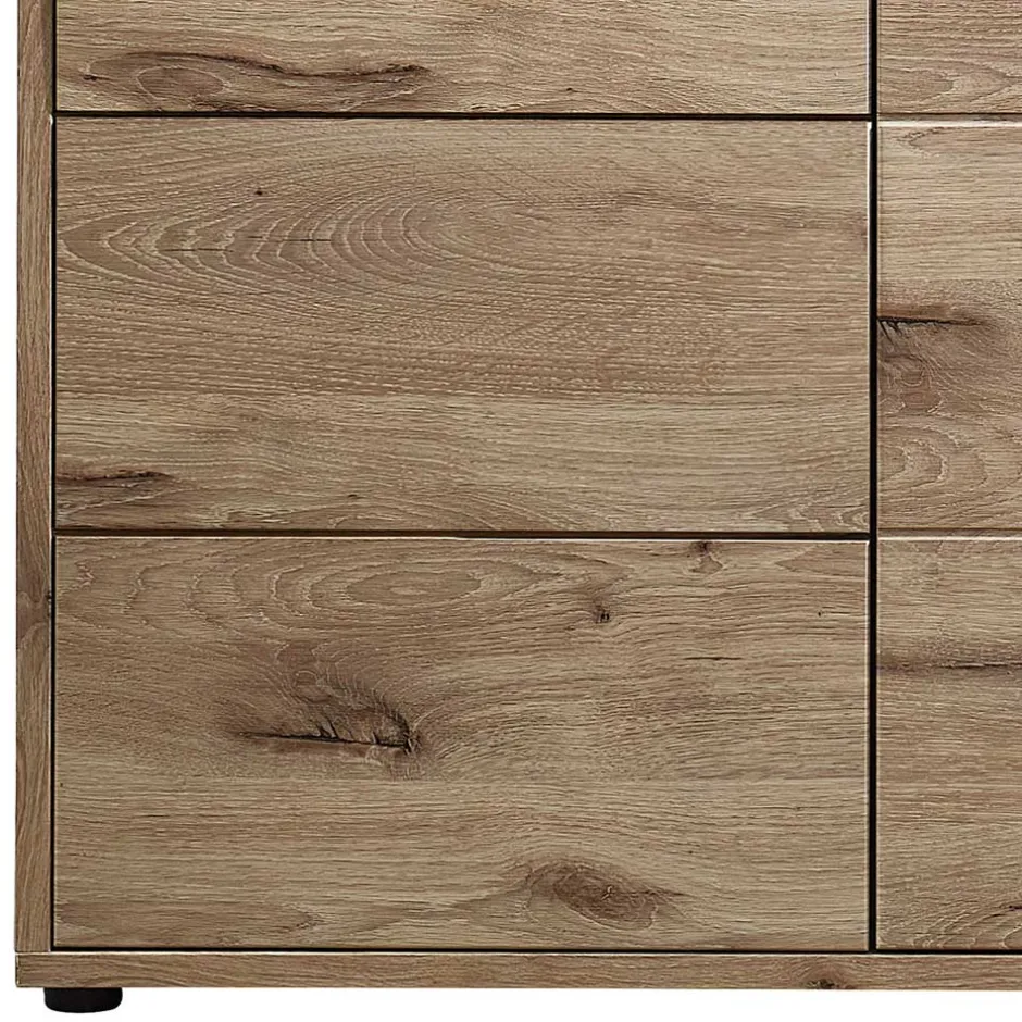 185cm breites Sideboard in Wildeiche Holzdekor - Zelio^Wohnen Outlet