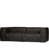 246cm breites 3-Sitzer Sofa in Schwarz - Haenja^Wohnen New