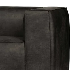 246cm breites 3-Sitzer Sofa in Schwarz - Haenja^Wohnen New