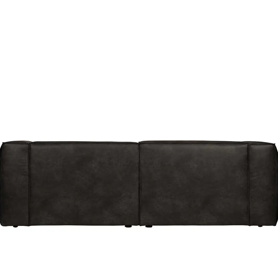 246cm breites 3-Sitzer Sofa in Schwarz - Haenja^Wohnen New
