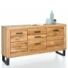 Wohnen 158cm Design Sideboard in Wildeiche teilmassiv - Arello