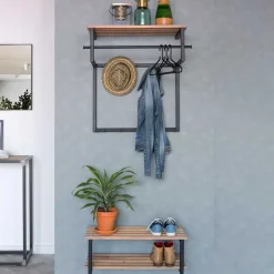 Wohnen 76cm Dielen Set im Industry Style - Minuto (zweiteilig)