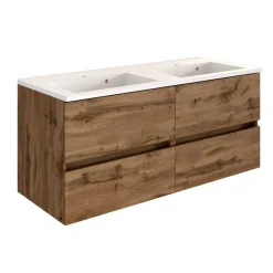 Wohnen 120cm Doppelwaschtisch in Wildeiche - Iliam