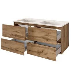 Wohnen 120cm Doppelwaschtisch in Wildeiche - Iliam