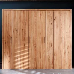 Wohnen 246cm Falttüren-Kleiderschrank Wildeiche - Mascadona