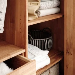 Wohnen 246cm Falttüren-Kleiderschrank Wildeiche - Mascadona