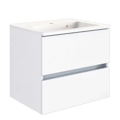 60cm Hänge-Waschtisch in Weiß - Vandan^Wohnen Online