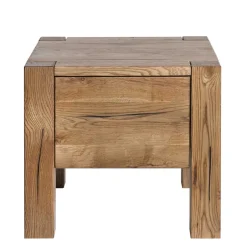 Wohnen 37cm hohe Nachtkommode aus Eiche Massivholz - Brave