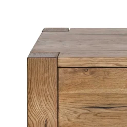 Wohnen 37cm hohe Nachtkommode aus Eiche Massivholz - Brave