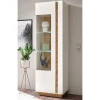 Wohnen 194cm hohe Vitrine zweifarbig - Myrda I