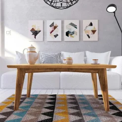 48cm hoher Holz Couchtisch aus Wildeiche - Eavy^Wohnen Online