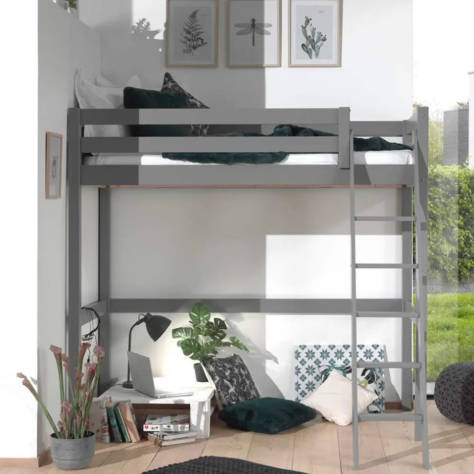 190cm hohes Hochbett in 90x200 oder 140x200 - Symca^Wohnen Clearance