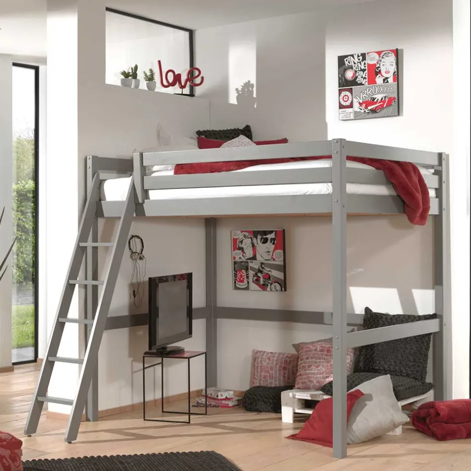 190cm hohes Hochbett in 90x200 oder 140x200 - Symca^Wohnen Clearance