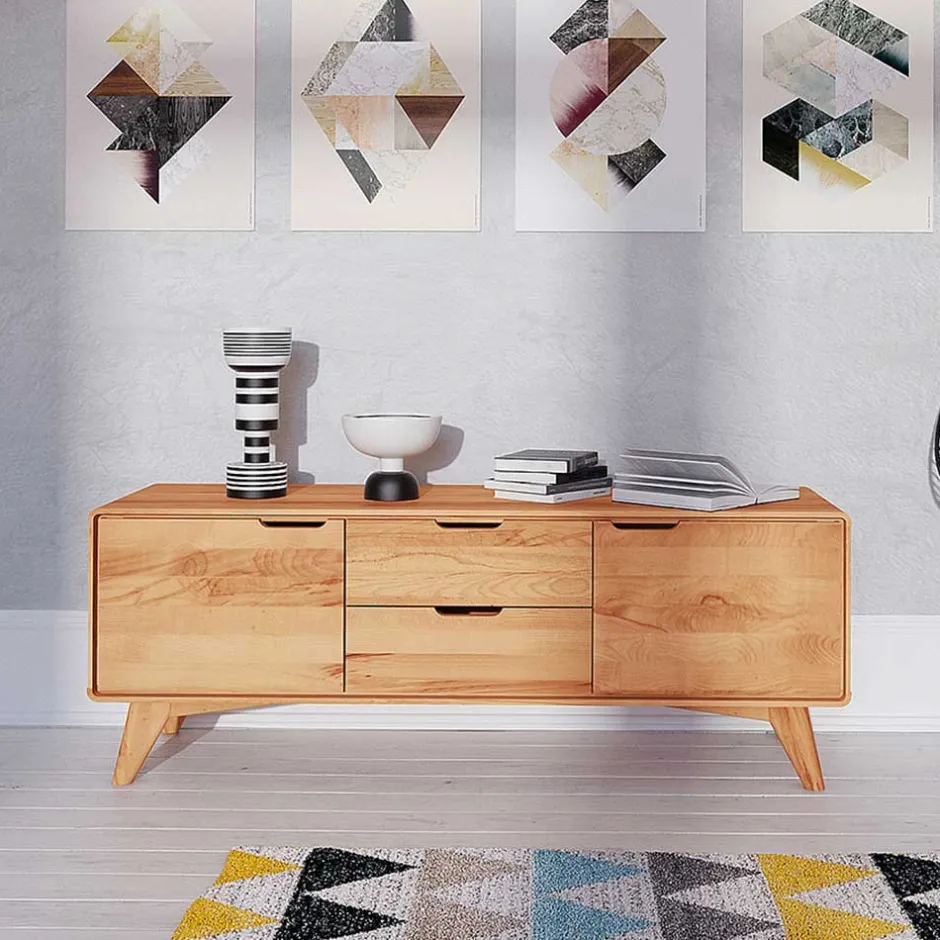 40cm hohes Lowboard in Kernbuche - Junola^Wohnen New