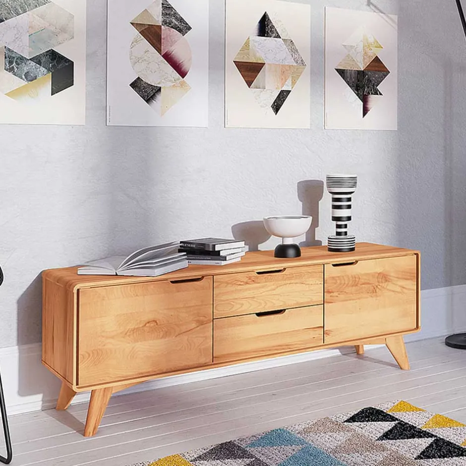 40cm hohes Lowboard in Kernbuche - Junola^Wohnen New