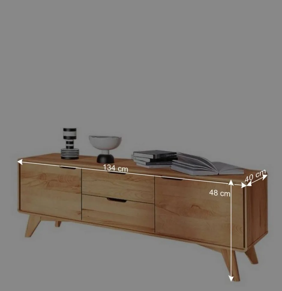 40cm hohes Lowboard in Kernbuche - Junola^Wohnen New