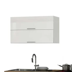 290cm Küche in Weiß Hochglanz - Cuneo IV (siebenteilig)^Wohnen