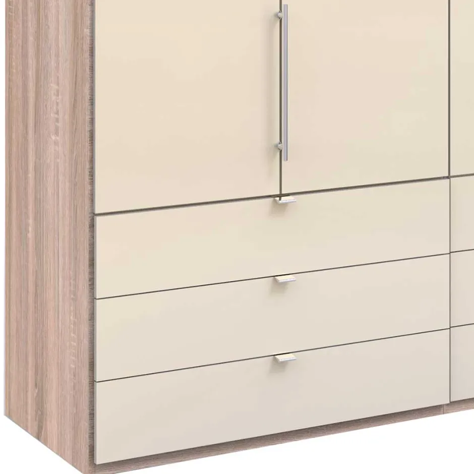 Wohnen 200cm Kombi-Schlafzimmerschrank 2-türig - Rativian