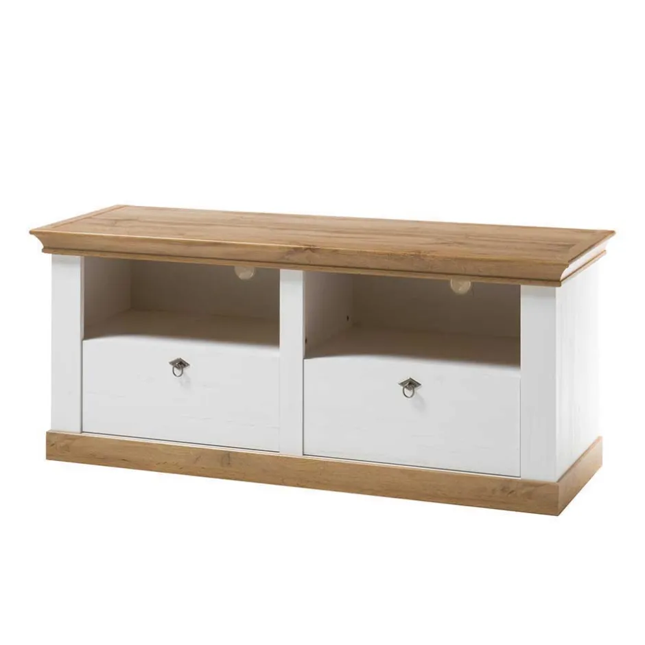 Wohnen 356cm Landhaus Wohnwand Set - Diatara (dreiteilig)