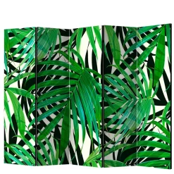 Wohnen 172cm Paravent mit Dschungel Palmblätter Motiv - Ruberta