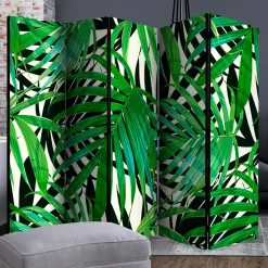 Wohnen 172cm Paravent mit Dschungel Palmblätter Motiv - Ruberta