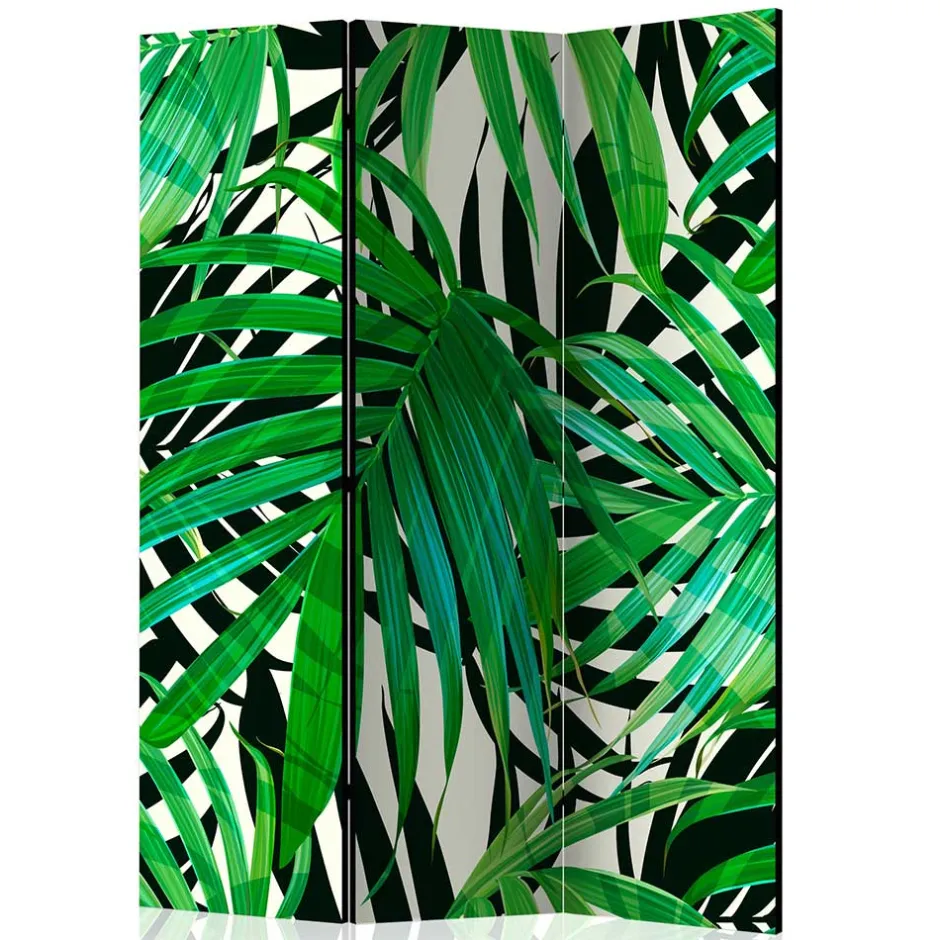 Wohnen 172cm Paravent mit Dschungel Palmblätter Motiv - Ruberta