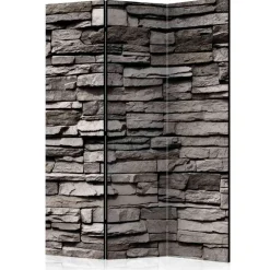 135cm Paravent Steinwand in Grau - Rambano^Wohnen Sale