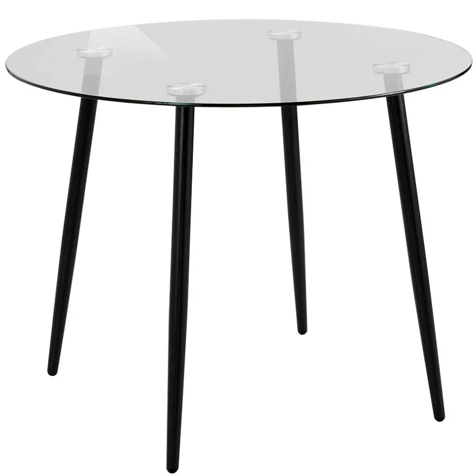 100cm runder Glastisch fürs Esszimmer - Cellon^Wohnen Clearance