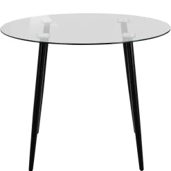 100cm runder Glastisch fürs Esszimmer - Cellon^Wohnen Clearance