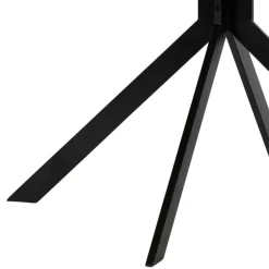 Wohnen 120cm runder Küchentisch in Schwarz - Alberus