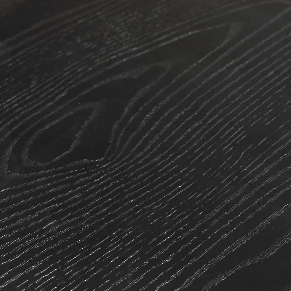 Wohnen 120cm runder Küchentisch in Schwarz - Alberus