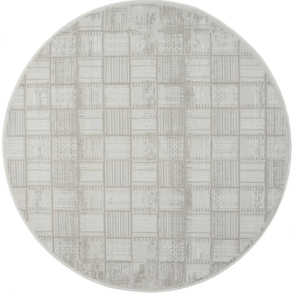 120cm runder Teppich mit kurzem Flor - Taomy^Wohnen Online