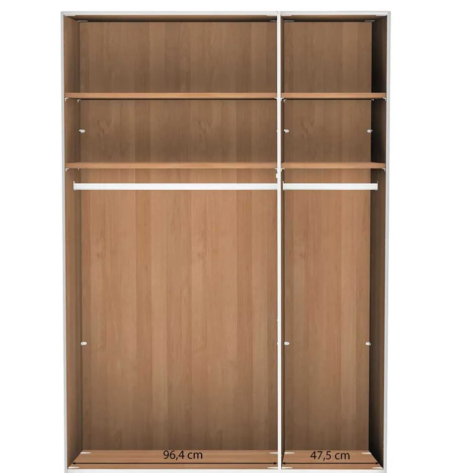 Wohnen 150cm Schlafraum Kleiderschrank 3-türig - Emdsiva
