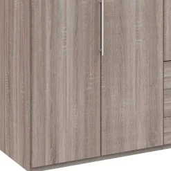 200cm Schlafzimmerschrank mit Folierung Holzoptik - Crenba^Wohnen Sale
