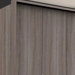 200cm Schlafzimmerschrank mit Folierung Holzoptik - Crenba^Wohnen Sale