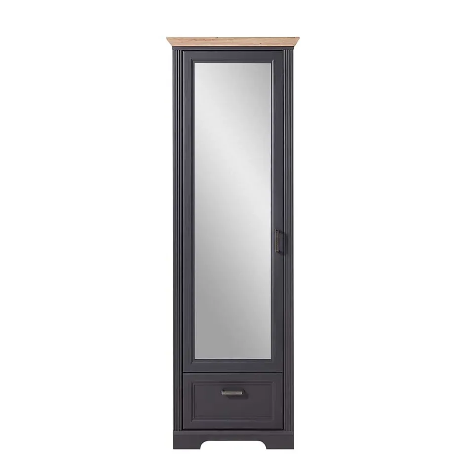 65cm schmaler Dielenschrank mit Spiegel Tür - Thumbs^Wohnen Outlet