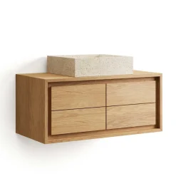 90cm Teakholz Waschkonsole fürs Bad - Reddnas^Wohnen Sale