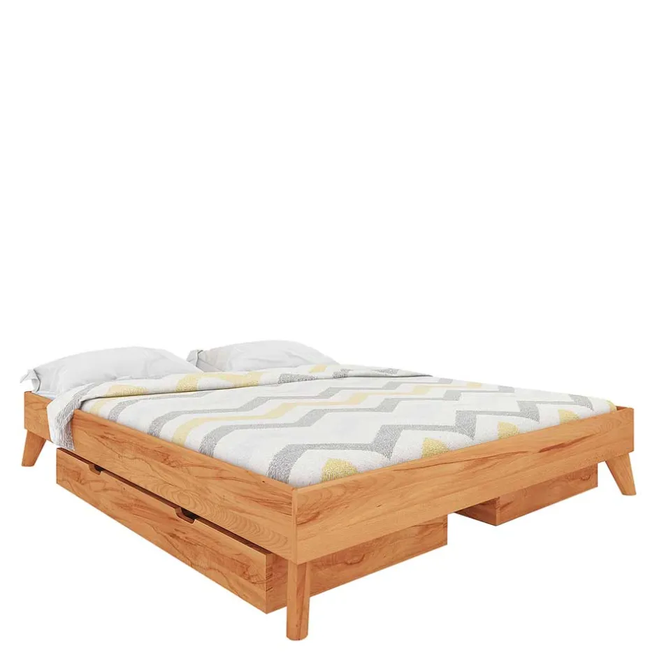 Wohnen 190cm Unterlänge Doppelbett ohne Kopfteil - Junola II