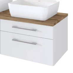 120cm Waschtisch für 2 Personen in Weiß - Enwicos^Wohnen Sale