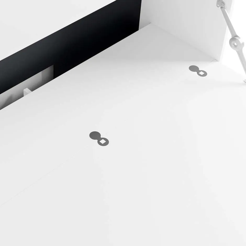 Wohnen Computer Schrank in Weiß - Darpanos