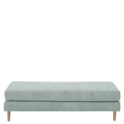 Wohnen Cord Couchhocker in Silbergrau - Sectian