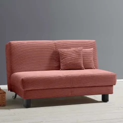 Wohnen Cord Faltsofa in Rot 145x85x100 - Jannik