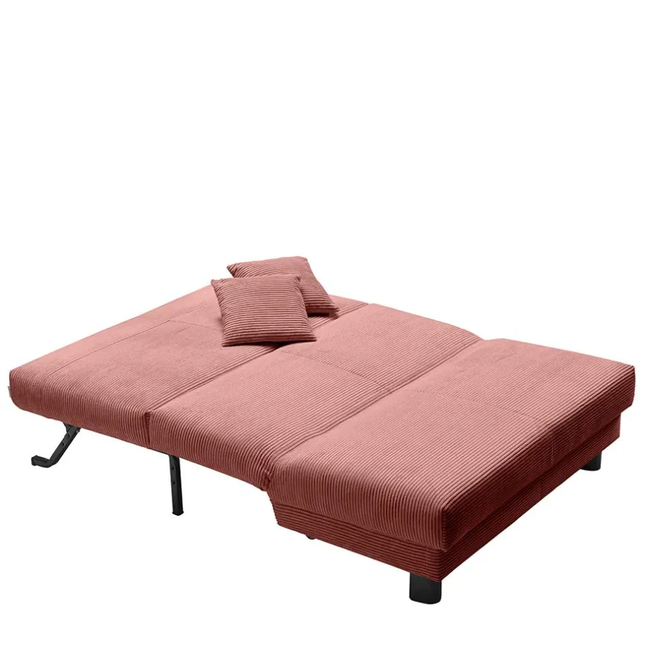 Wohnen Cord Faltsofa in Rot 145x85x100 - Jannik
