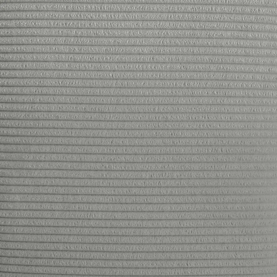 Wohnen Cord Polsterhocker in Hellgrau - Tessina