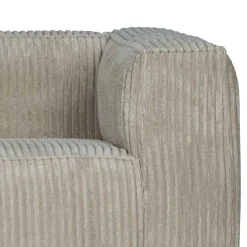Cord Wohnzimmercouch in Beigegrau - Jamiesa^Wohnen Clearance