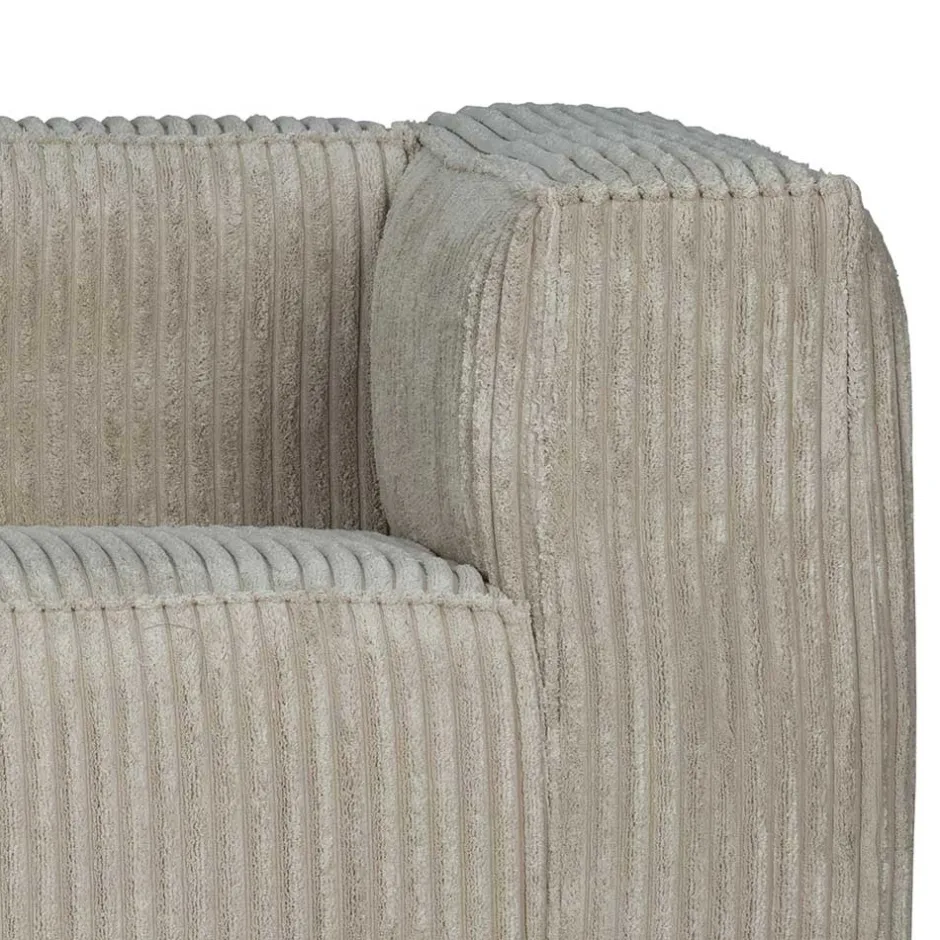 Cord Wohnzimmercouch in Beigegrau - Jamiesa^Wohnen Clearance