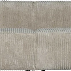 Cord Wohnzimmercouch in Beigegrau - Jamiesa^Wohnen Clearance