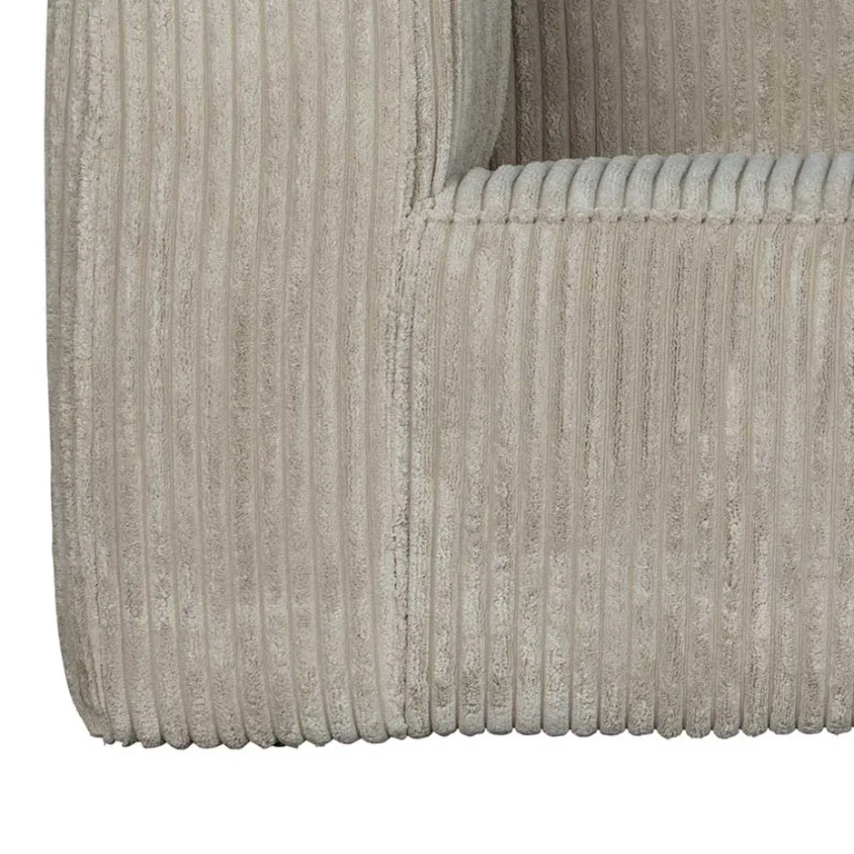 Cord Wohnzimmercouch in Beigegrau - Jamiesa^Wohnen Clearance